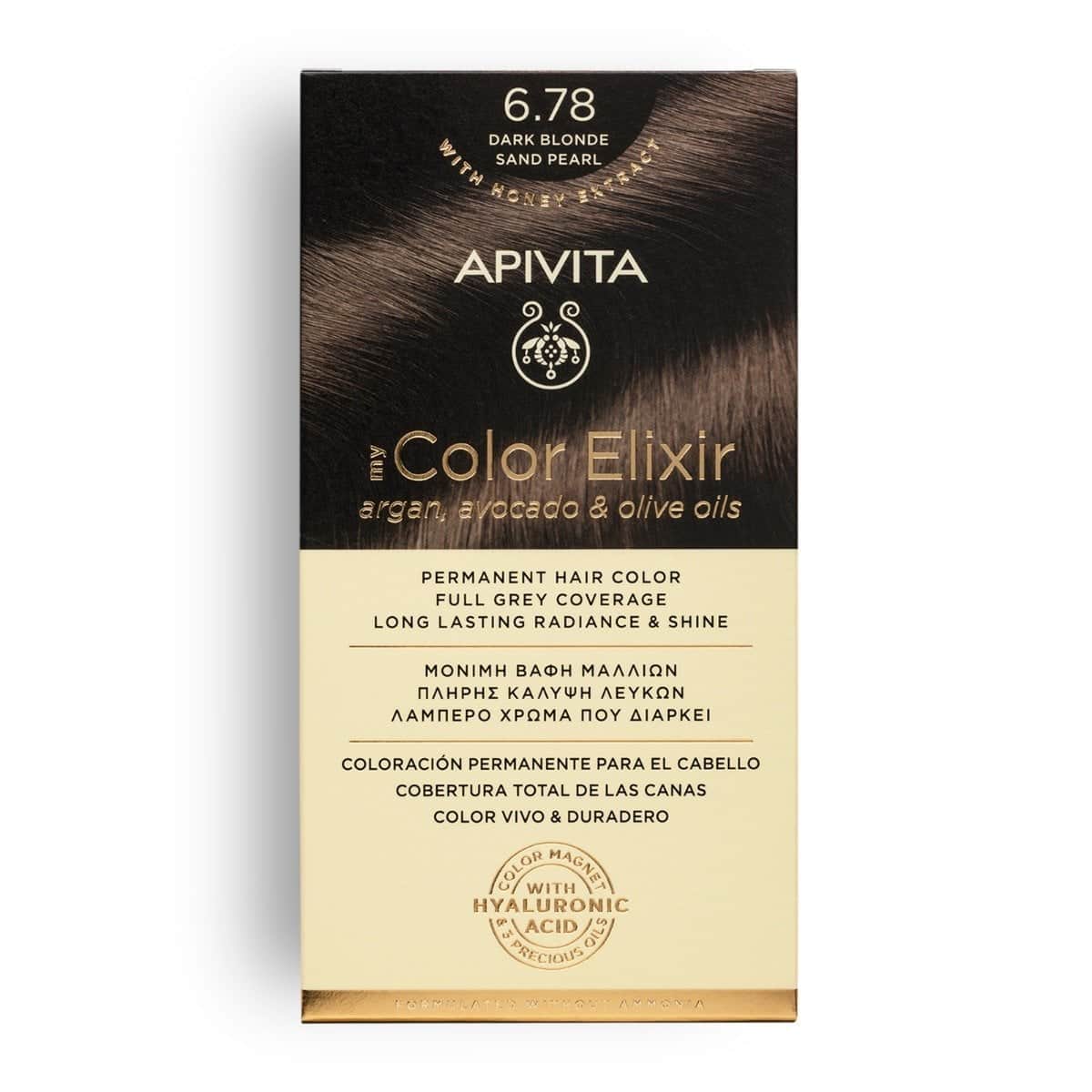 Apivita MyColor Elixir 6.78 Rubio Oscuro Arena Perlado